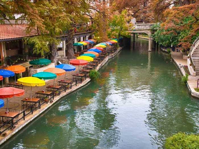 TEXAS: Catch the last bit of warm weather at the River Walk in San Antonio.