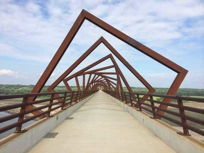 IOWA: Bike through the High Trestle Trail Bridge in Ankeny.