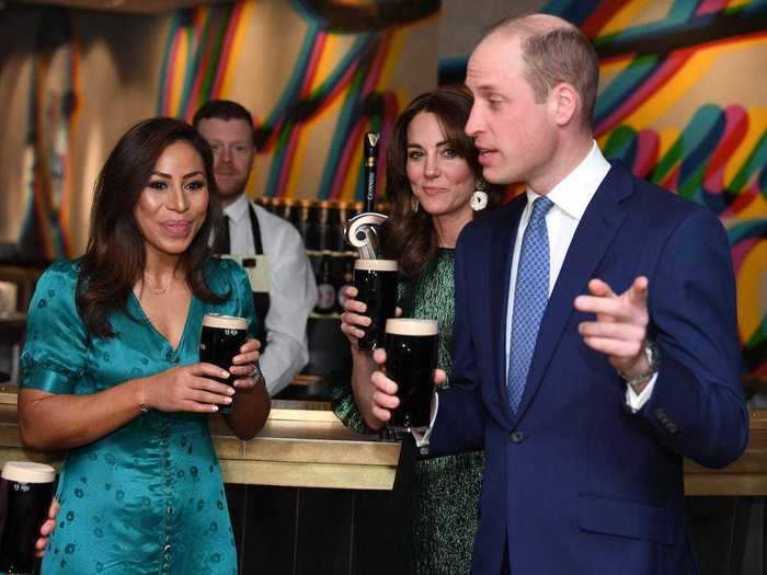 Prince William is also no stranger to the blue-suit trend.