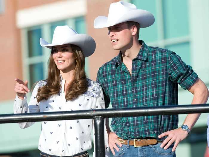 Prince William made a cowboy hat look good.