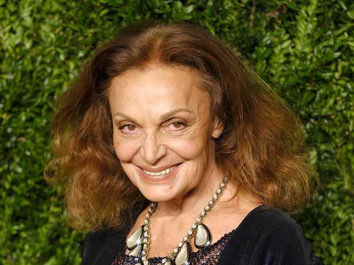 Diane von Furstenberg invented the wrap dress in 1972 and is known for her fashion label, DVF.