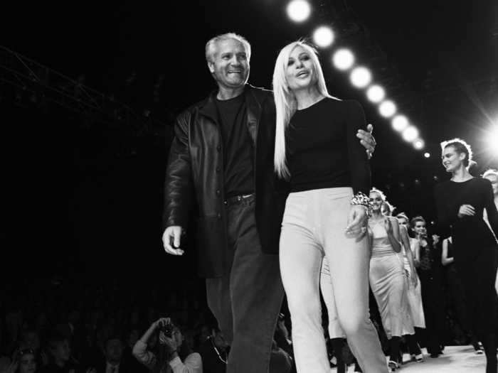 Italian fashion designer Gianni Versace