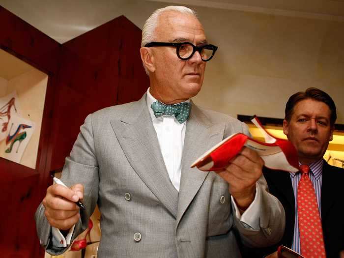 Manolo Blahnik is a famous Spanish shoe designer known for his high-end stiletto heels.