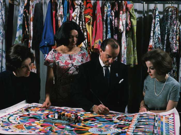 Emilio Pucci was well known for using bright, eye-catching prints in his designs.