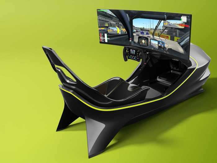 Aston said the simulator is catered toward esports enthusiasts and professional drivers alike.