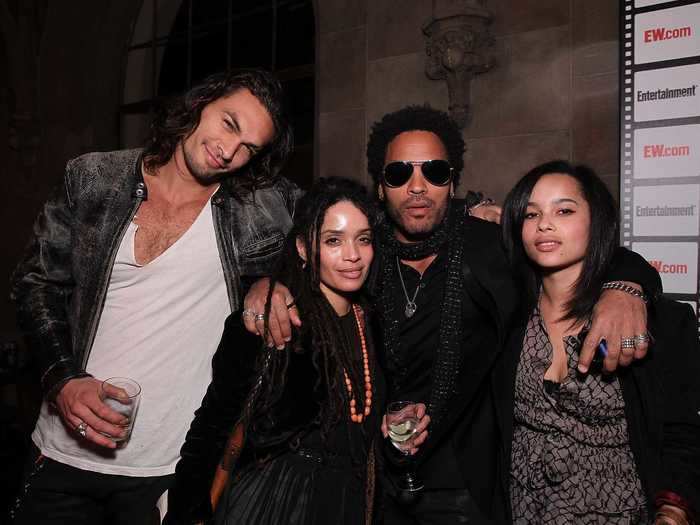Zoë Kravitz is lucky to have a close relationship with her mother Lisa Bonet, father Lenny Kravitz, and stepfather Jason Momoa.