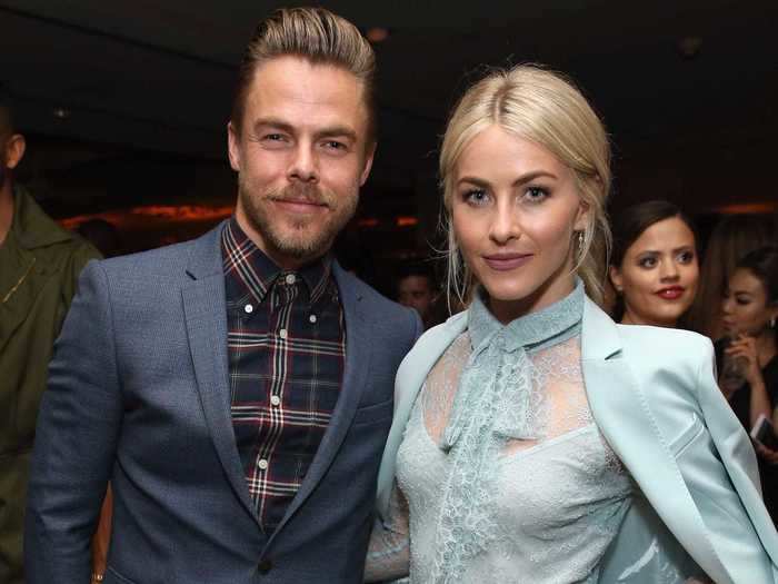 Julianne and Derek Hough are both professional dancers and have starred on "Dancing With the Stars" together. They have also toured together.