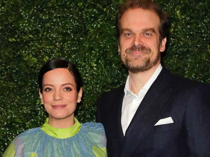 "Stranger Things" star David Harbour and singer Lily Allen got married in a surprise Las Vegas wedding ceremony.