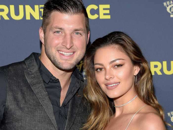 Athlete Tim Tebow married Demi-Leigh Nel-Peters in South Africa.