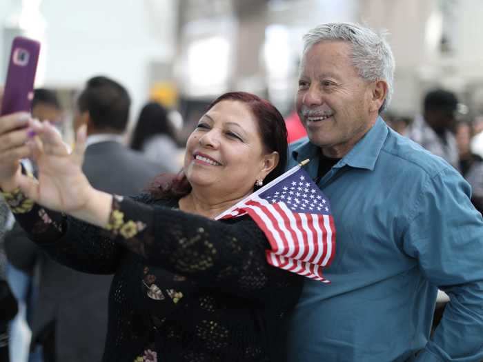 This duo captured a selfie of the special moment.