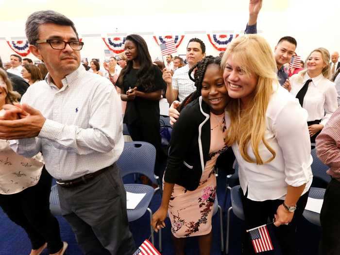 In 2018, 142 citizenship candidates from 33 countries took their Oath of Allegiance in Miami.