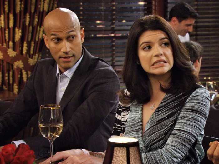 Keegan-Michael Key and Casey Wilson guest-starred as Calvin and Krirsten, a couple that Robin and Barney encountered while on a dinner date.