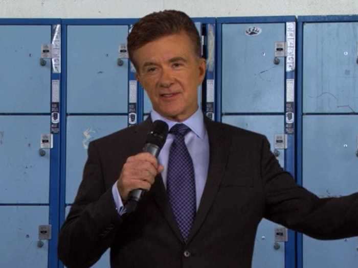 "Growing Pains" actor Alan Thicke guest-starred as another character from Robin