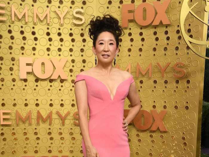 With eight Emmy nominations under her belt, Oh is a red carpet veteran. She stayed true to her feminine style at the 2019 show, where she was a nominee for outstanding lead actress in a drama series for "Killing Eve."