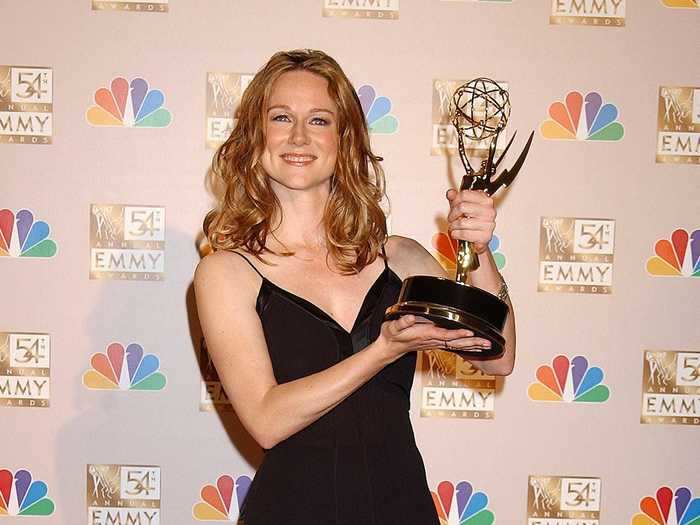 Laura Linney kept things simple with a classic spaghetti-strap black dress for her first Emmys in 2002, where she won the trophy for outstanding lead actress in a miniseries or movie for "Wild Iris."