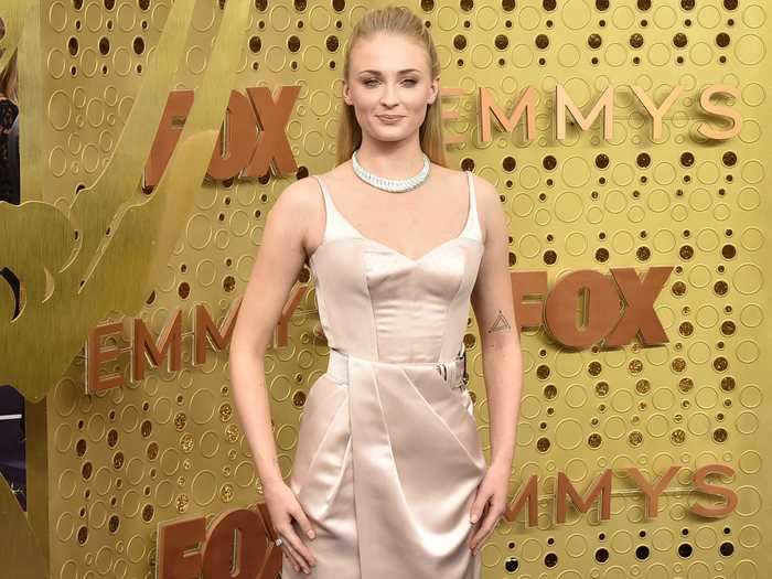 Turner was back on the red carpet in 2019, celebrating her first Emmy nomination. She sported an elegant blush Louis Vuitton dress and a necklace made with nearly 1,000 diamonds.