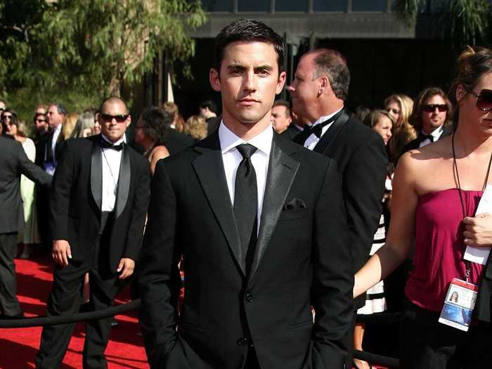 Milo Ventimiglia attended his first Emmys in 2007 after "Heroes" became a breakout hit, sporting a classic black suit.