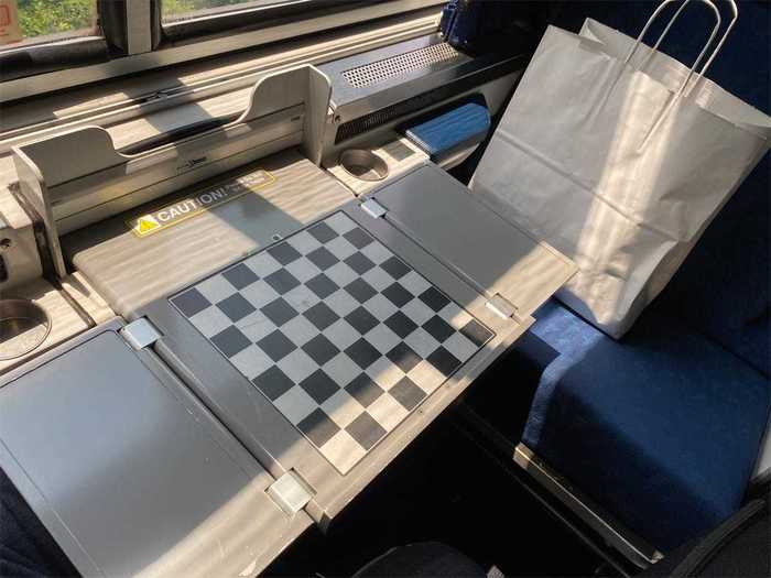 Amtrak Stowable Table