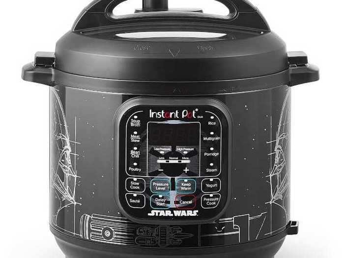 Rounding out the six-quart Instant Pot Duo lineup is the powerful Dark Lord of the Sith, Darth Vader.