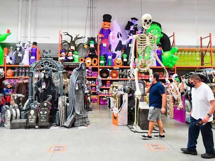 Spooky store displays will be gracing retailers earlier this year