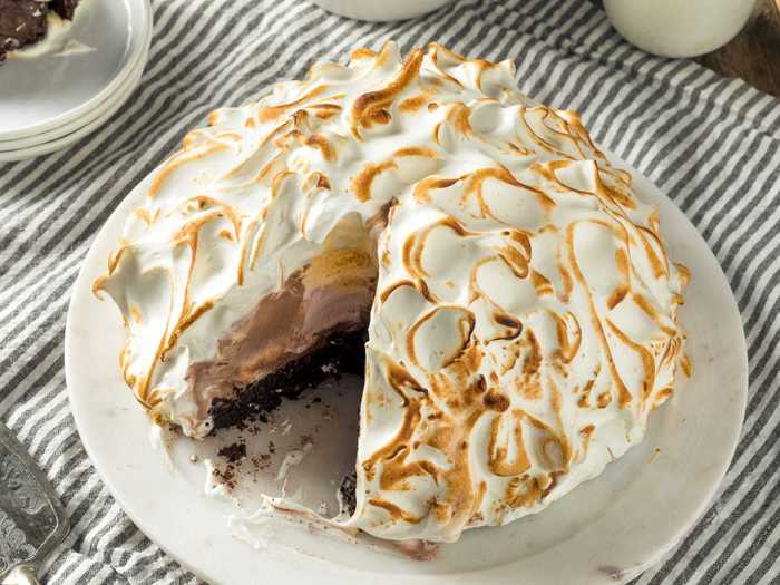 Eggs are also essential for many desserts, including a fluffy Baked Alaska.