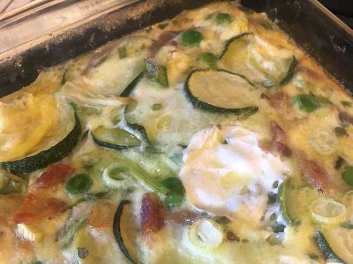 Or throw in a rainbow of veggies — and plenty of cheese — to turn your eggs into a comforting quiche.