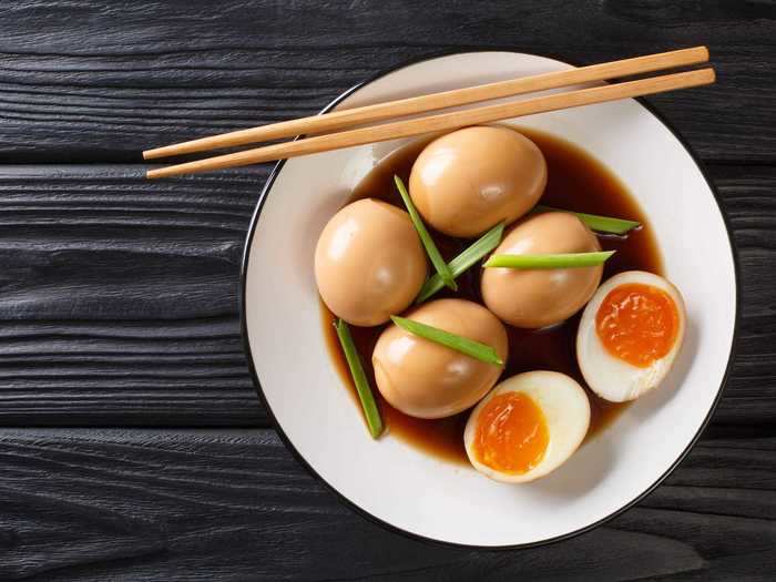 A soy sauce marinade can turn your boiled eggs into a delicious, savory snack.