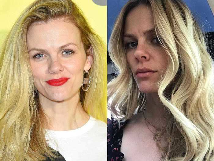 Brooklyn Decker, on the other hand, used a no-makeup selfie to show off her hair.