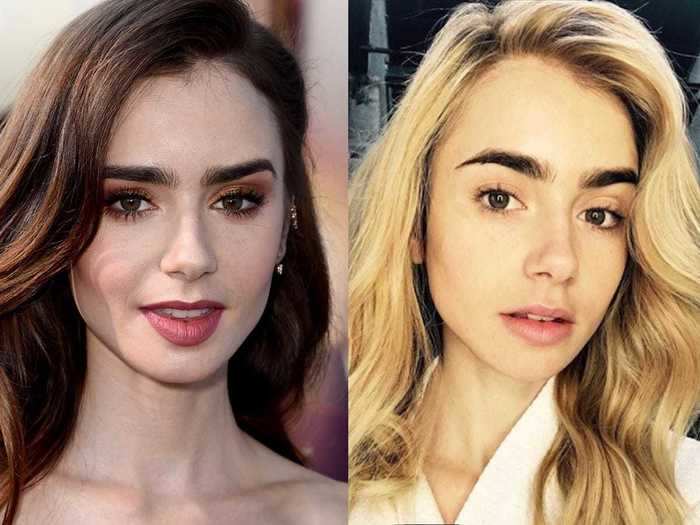 Lily Collins completely changed up her look a few months later.
