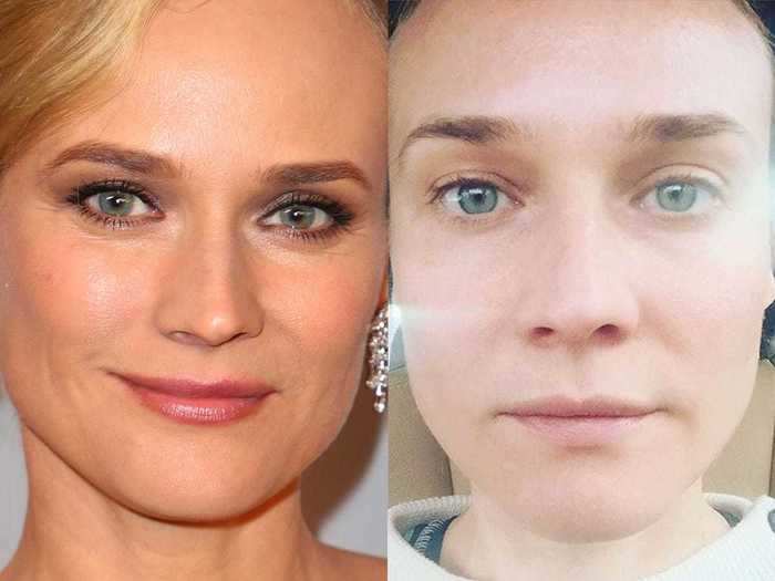 Diane Kruger was the next celebrity to take part in the trend.