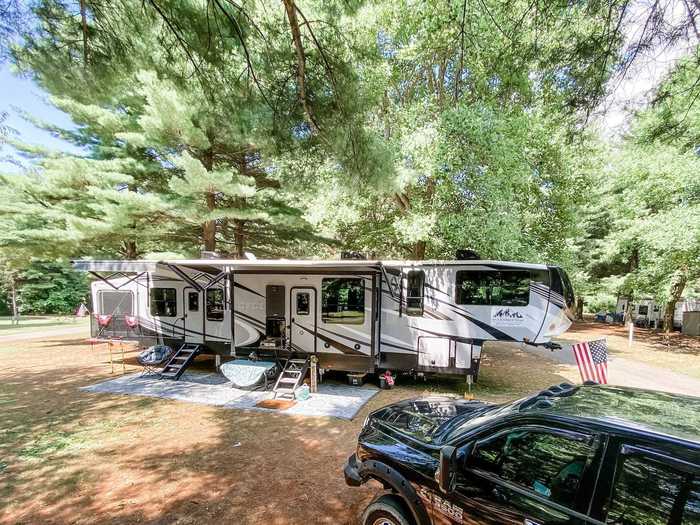 The family upgraded to a 429-square-foot trailer in July 2020.