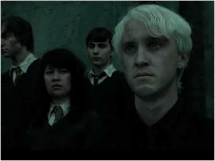 Draco was originally meant to throw Harry his wand during the final climax