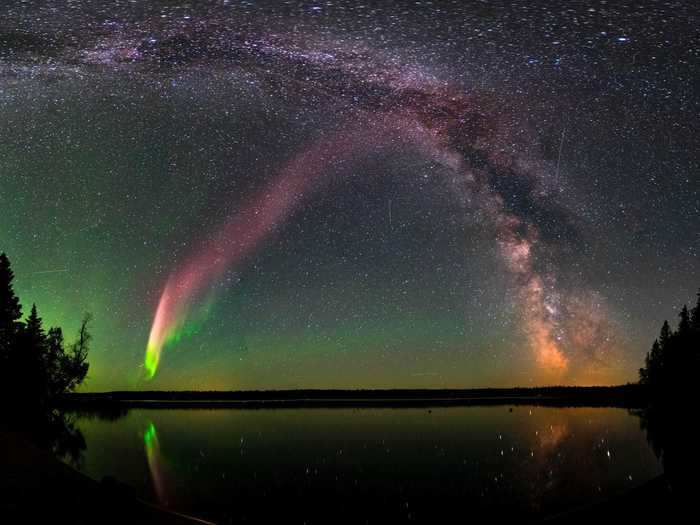 Members of a group called the Alberta Aurora Chasers made one such discovery in 2016, when they spotted a strange purple arc in the sky.