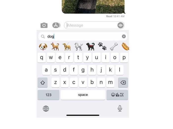 The ability to search the emoji library is, again, very simple, but it makes life just a little bit easier.
