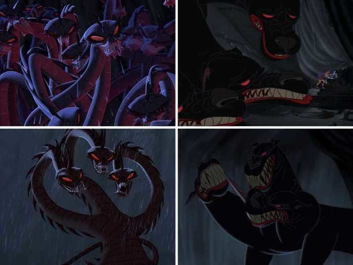 The different monsters Hercules fights at the end of the film include some of his most famous mythological enemies.