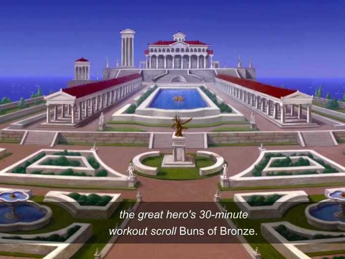 Modern references are made while describing Hercules