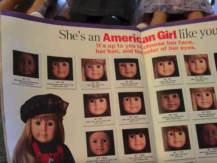 Originally, the only way to purchase American Girl dolls was through the catalog, which included a mail-in order form.