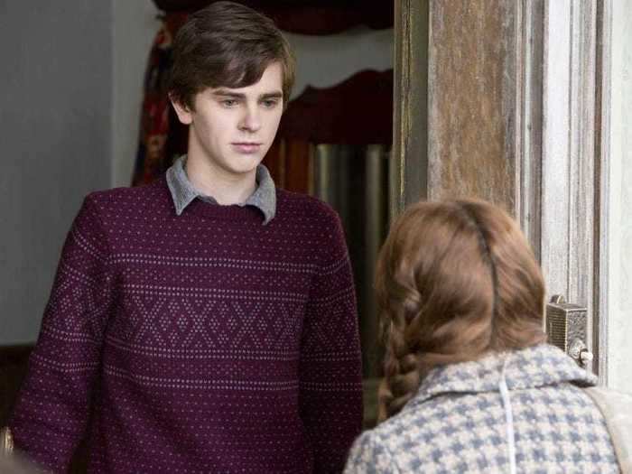 "Bates Motel" is a spooky show filled with cozy sweaters.