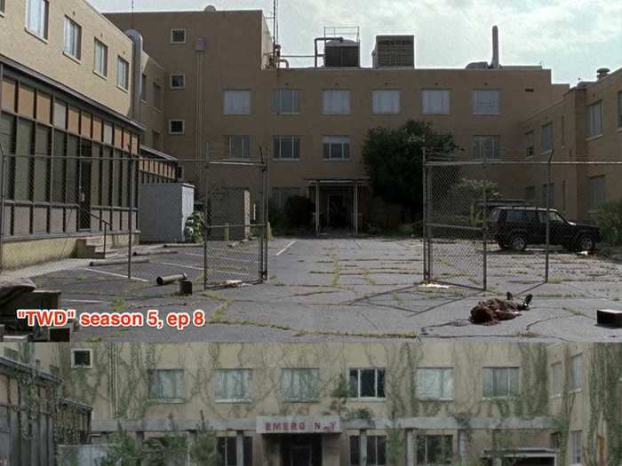 Were the communities holed up at the same location where Beth was killed on season five?