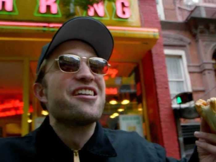 Pattinson was craving a New York City hot dog — so he made a short film about it.