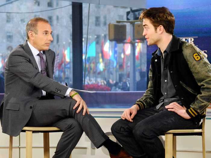 Pattinson lied to Matt Lauer that the first time he went to the circus a clown died.