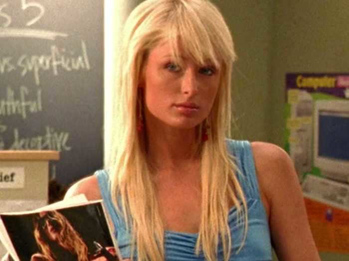 Hotel heiress and reality star Paris Hilton played a rich classmate with a scandalous secret.