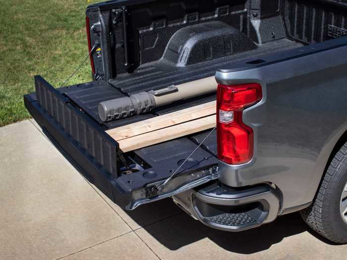 The Multi-Flex Tailgate was first showed off in 2018 on the 2019 GMC Sierra pickup truck.