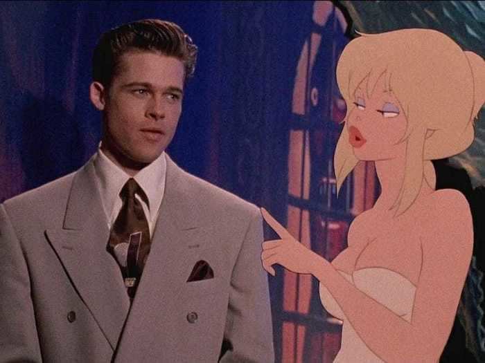 Brad Pitt played a detective in "Cool World" (1992).