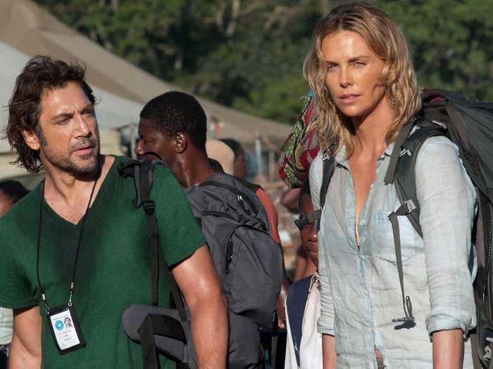 Charlize Theron played a relief-aid worker in "The Last Face" (2017).