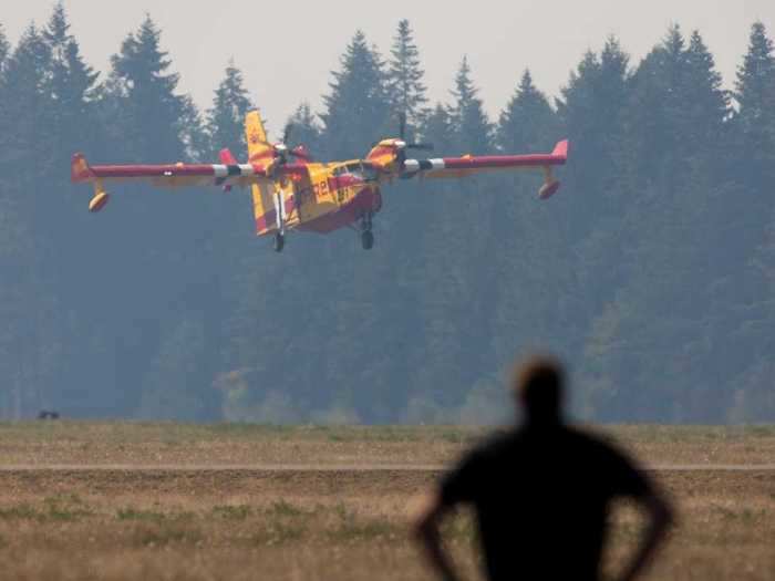 Together, these aircraft, helicopters, their crews on the ground and in the air help keep our communities safe from wildfires.