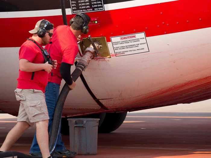 Business Insider recently got an inside look at how that goes down in Moses Lake, Washington, where fire bombers — including former passenger planes — have worked to slow the spread of the wildfires.