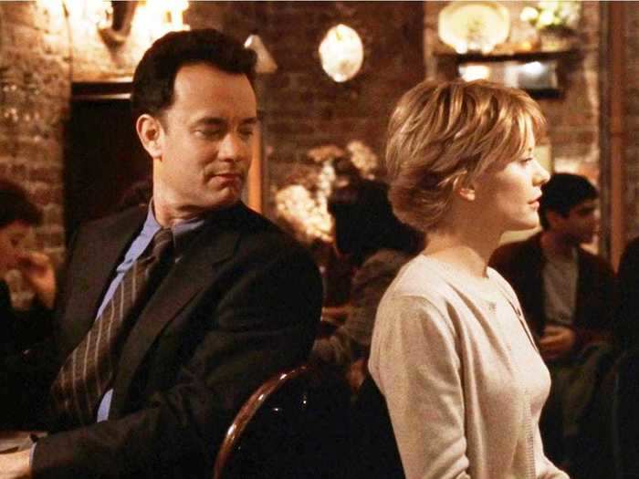 Tom Hanks and Meg Ryan played two arch-nemeses who unexpectedly fall in love online in 1998