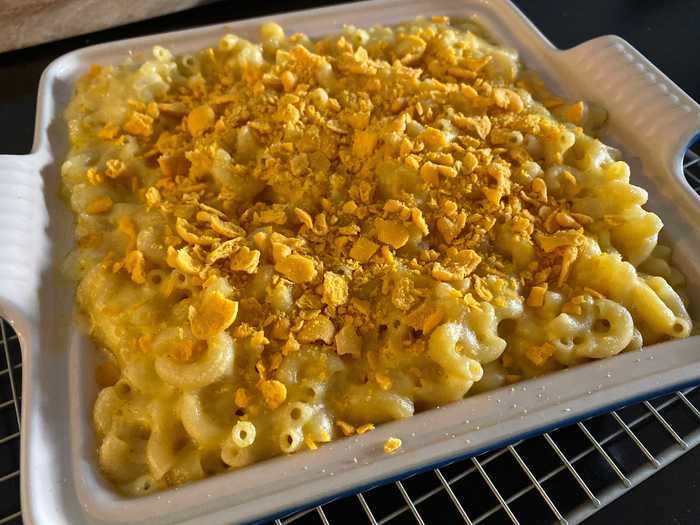 The macaroni and cheese was pretty good, but I would have loved more of the crispy topping.