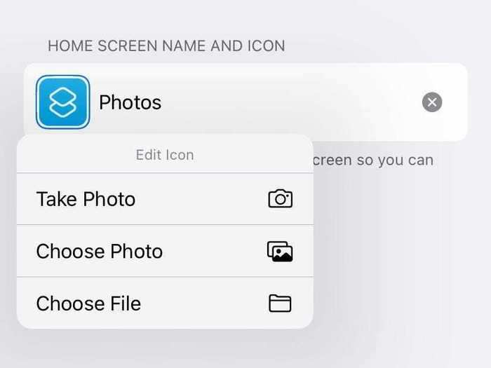 There, you finally have the option to choose what photo from your albums to use as an icon.